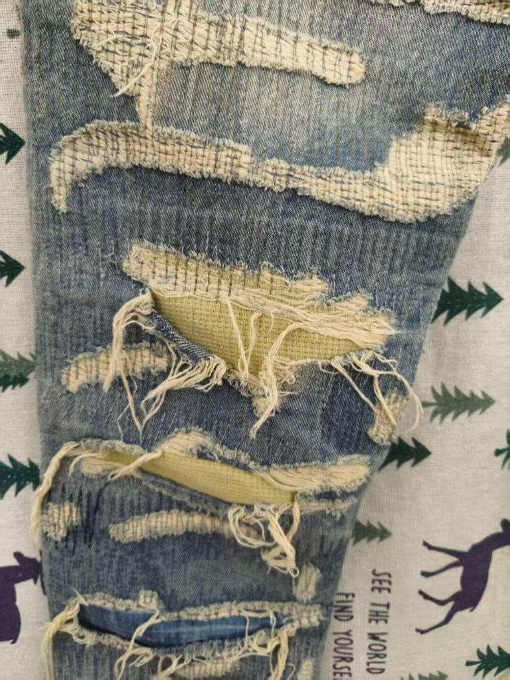 Undercover For Rebels Distressed Jeans, Light Blue - Picture 7 of 8